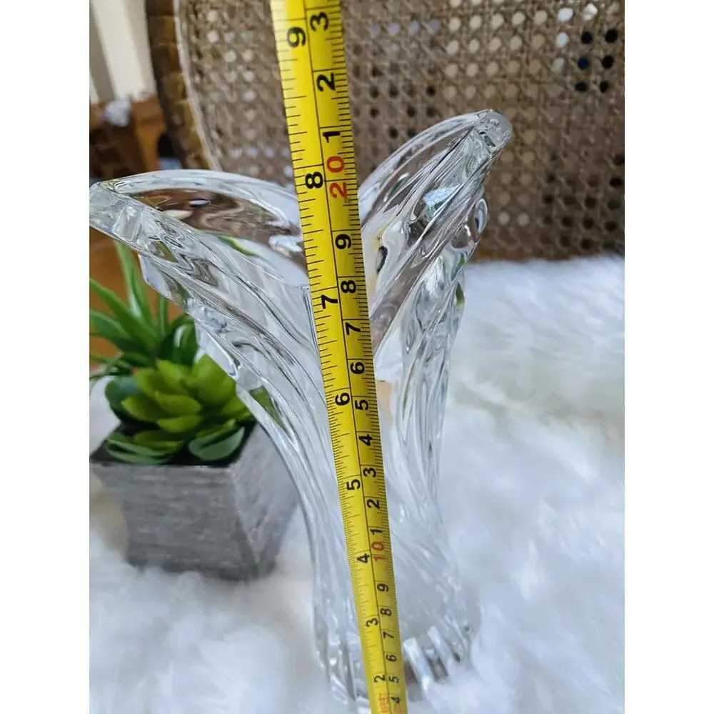 Clear Glass Decorative Vase